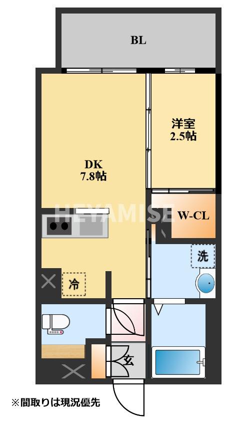 フロンティアききつIIIの間取り