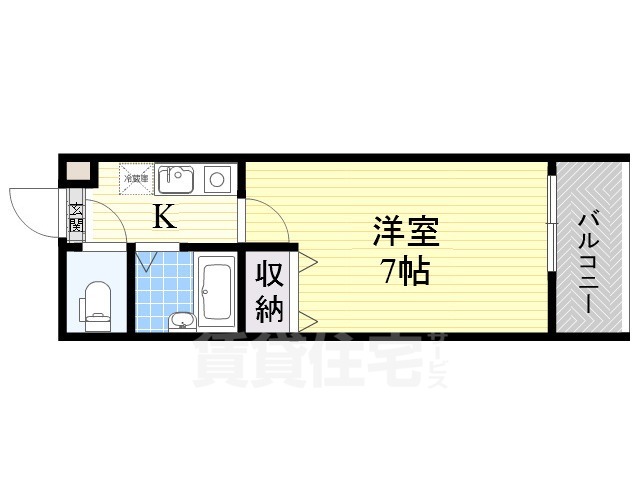 枚方市宮之下町のマンションの間取り