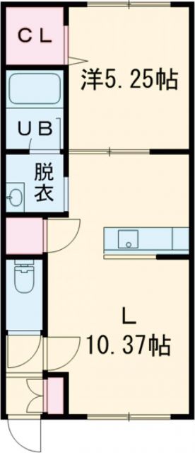 北海道旭川市南四条通２５（アパート）の賃貸物件の間取り