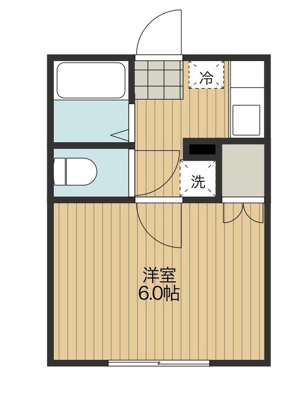 コーポ岡部の間取り