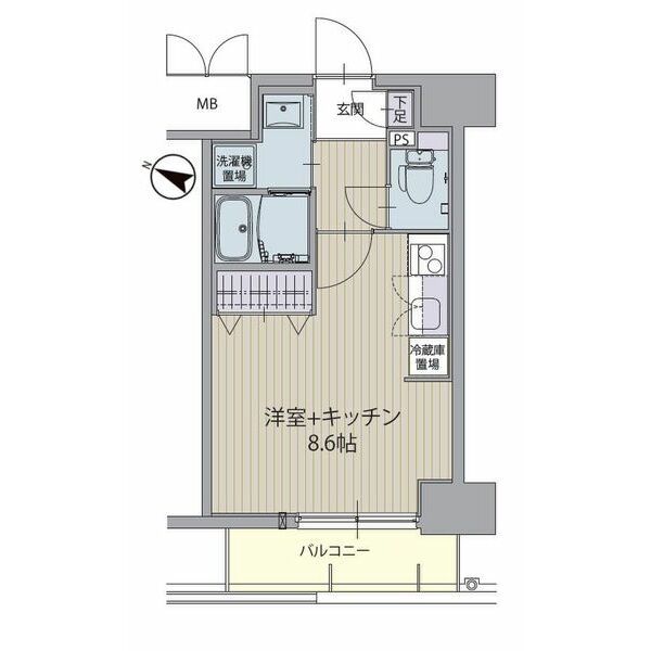 名古屋市中区正木のマンションの間取り