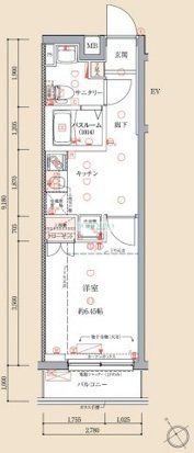 クレヴィスタ門前仲町の間取り