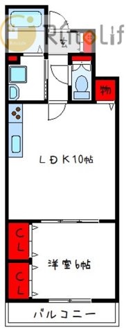 八尾市山本町のアパートの間取り