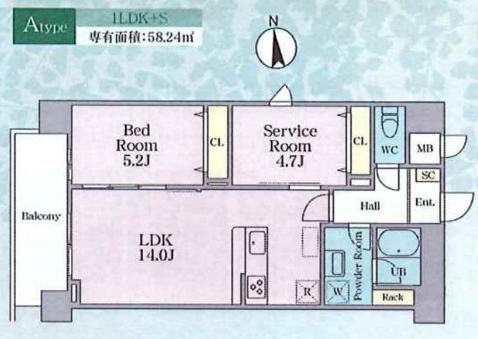 松戸・Hマンションの間取り