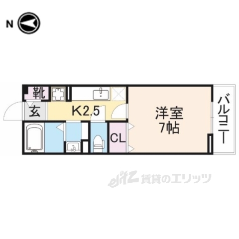 舞鶴市字円満寺のアパートの間取り