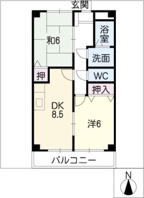 CRESCENT COURT 可児’９８の間取り