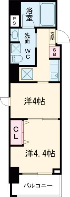 世田谷区上馬のマンションの間取り