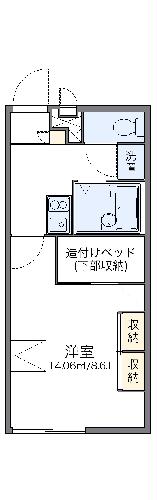 レオパレス蒼久保の間取り