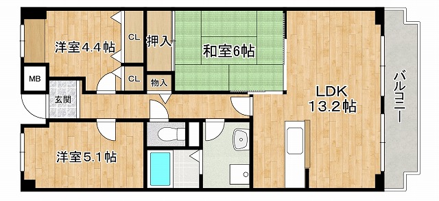 オルテンシア神戸の間取り