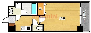 茨木市沢良宜浜のマンションの間取り