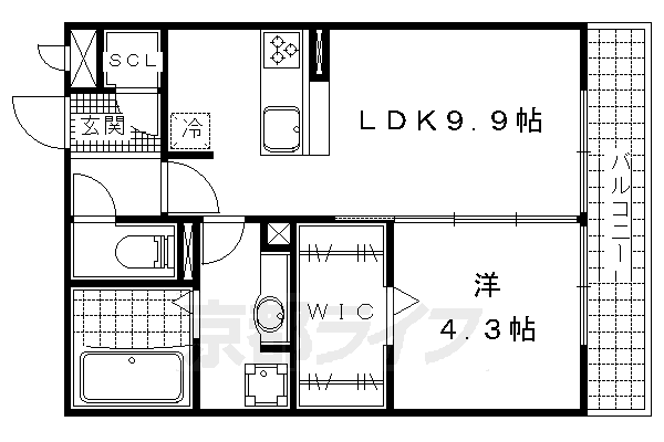 セジュール神宮道の間取り