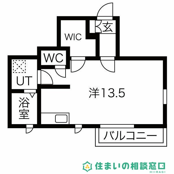 岡崎市井ノ口町のアパートの間取り