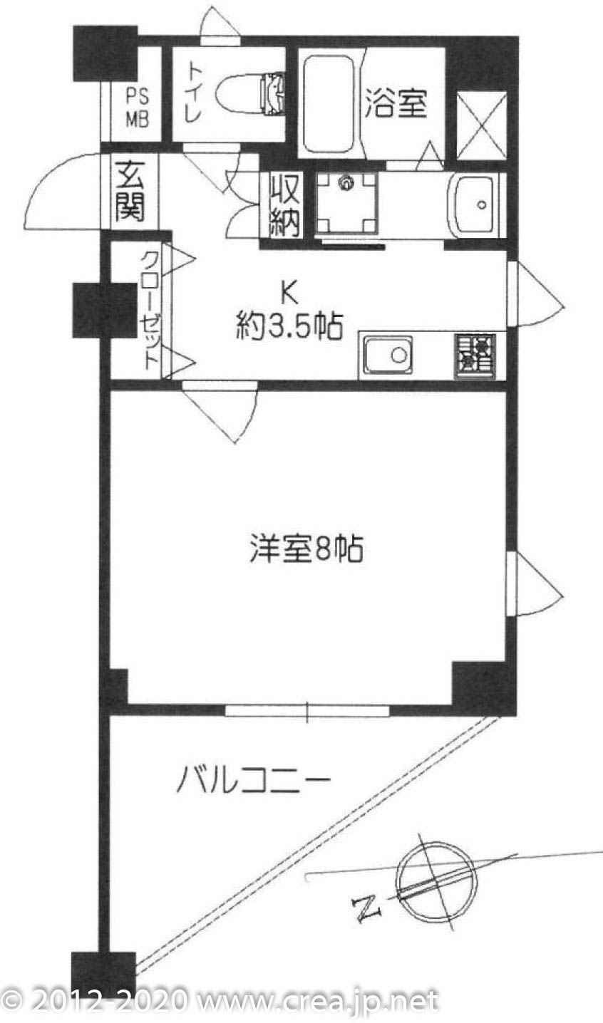 ライジング　イーストの間取り