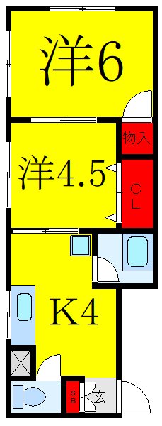 板橋区高島平のマンションの間取り