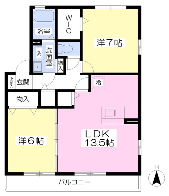 プロムナード壱番館の間取り