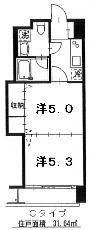 定禅寺HILLCタイプの間取り