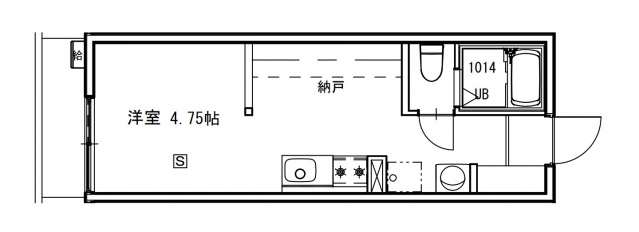 広島市安佐南区大塚東のアパートの間取り