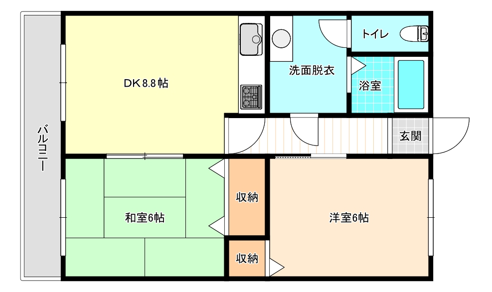 カトレアマンションの間取り