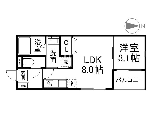 KRAM椥辻の間取り