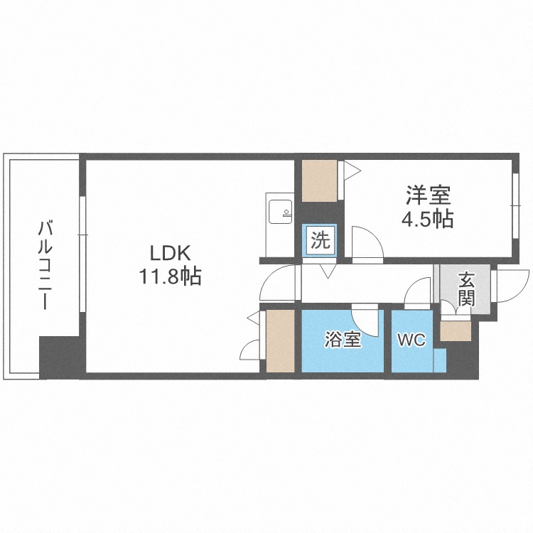 セザール南１０条西の間取り