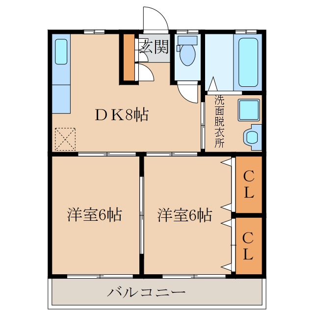 アネックス高山　Ａの間取り