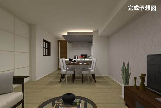 居室・リビング　ＣＧ家具写真になります。物件に付帯するものではありません。