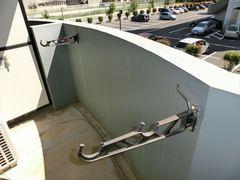 バルコニー　広々バルコニーで洗濯物が干せます