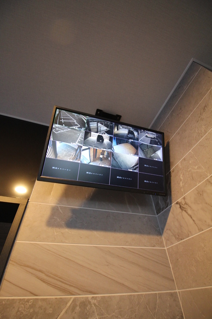 セキュリティ　防犯カメラモニタ