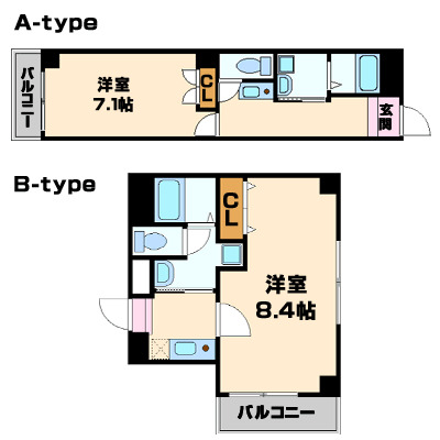 エスペランサ谷町の間取り写真