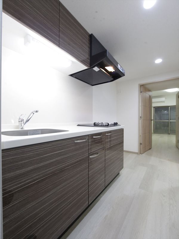 キッチン　システムキッチン（ガス2口コンロ付）