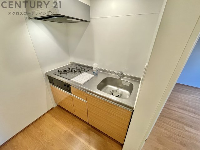 キッチン　2口ガスコンロ付で機能的なキッチンです！