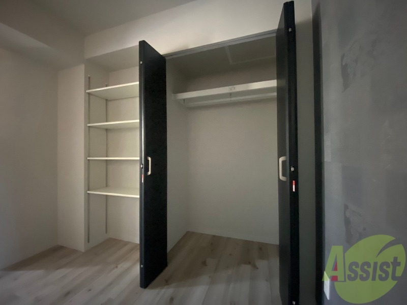 収納　クローゼット。荷物がたくさんあっても問題ないですね。