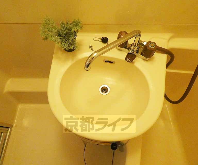 洗面設備　洗面台はお風呂内です。