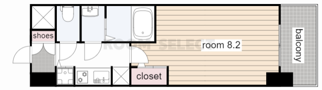 S-RESIDENCE名駅Westの間取り写真