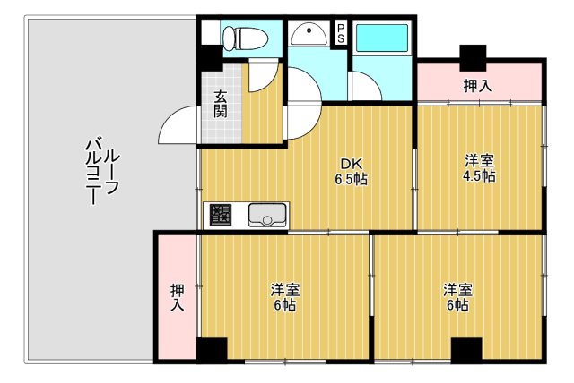 第一暁マンションの間取り写真