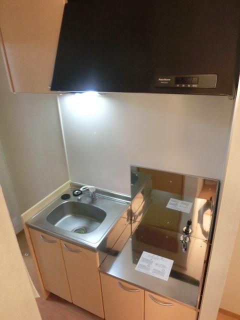 キッチン　一口ガスコンロ設置可