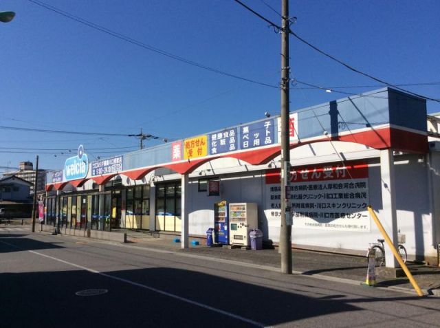 ドラックストア　ウエルシア薬局川口領家店（ドラッグストア）まで602m