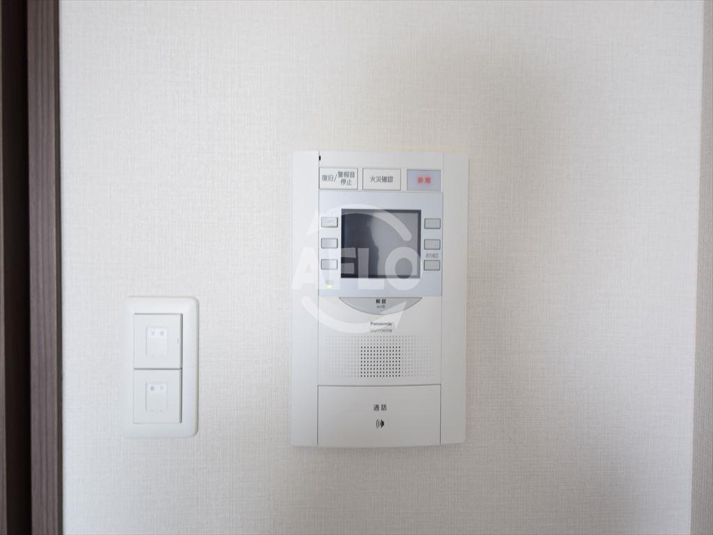 セキュリティ　エステージ難波ＷＥＳＴ　モニター付きインターフォン