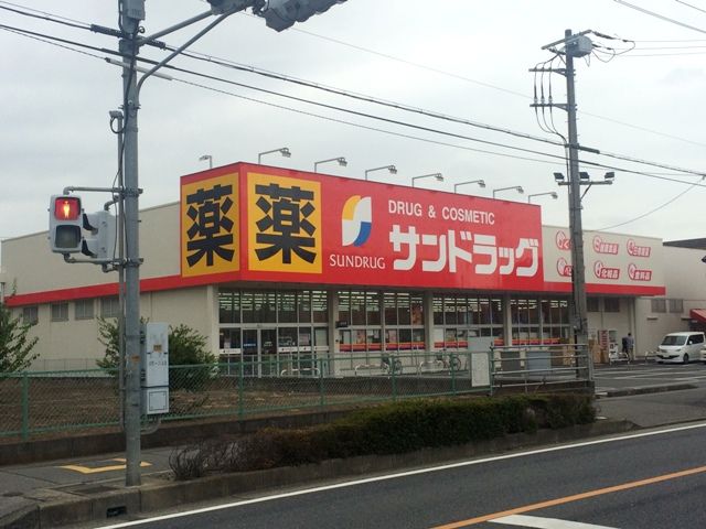 ドラックストア　サンドラッグ草加稲荷店（ドラッグストア）まで491m