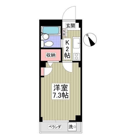 幸コーポの間取り写真