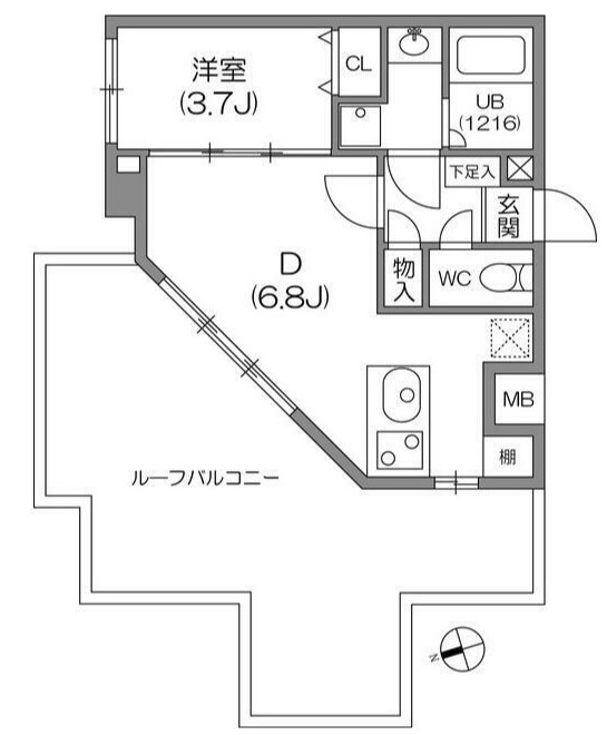 ガーラプレイス八幡山壱番館の間取り写真