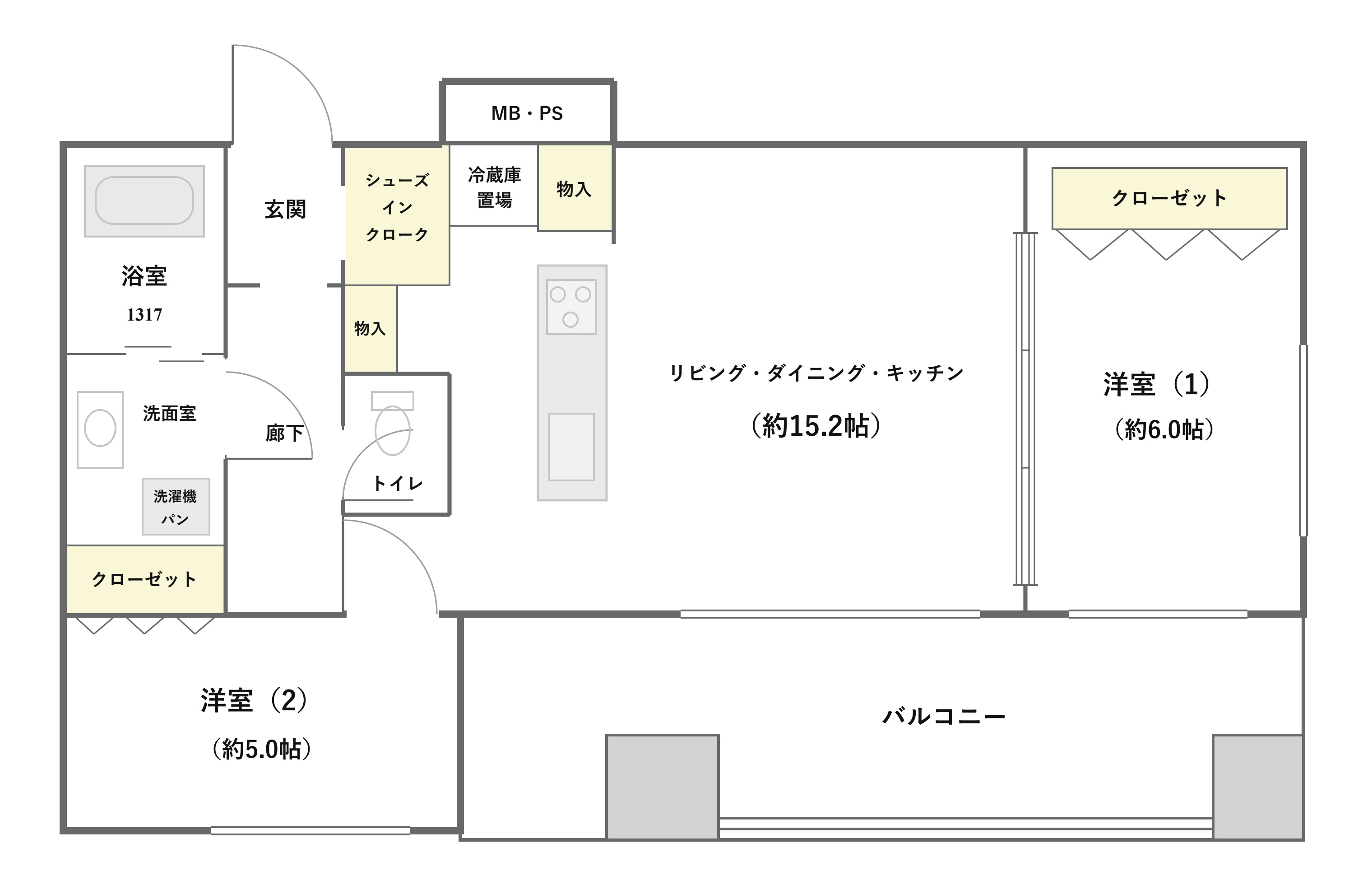 プレシス八丁堀リバーフロントの間取り写真