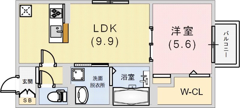 Habitation神戸の間取り写真