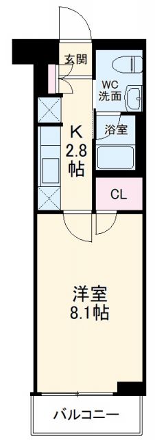エステムコート元住吉の間取り写真