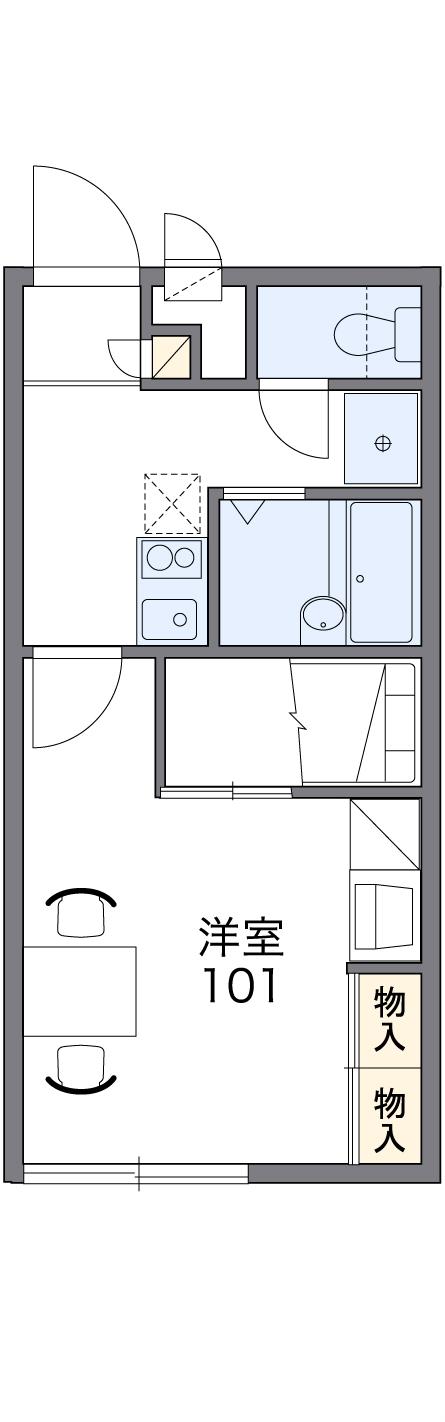 レオパレスソレーユ若葉の間取り