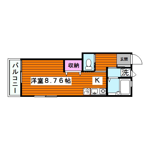 品川区上大崎のアパートの間取り