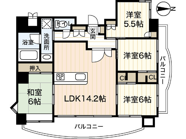 Ｃａｌｌｅ　Ｏｍａｃｈｉの間取り