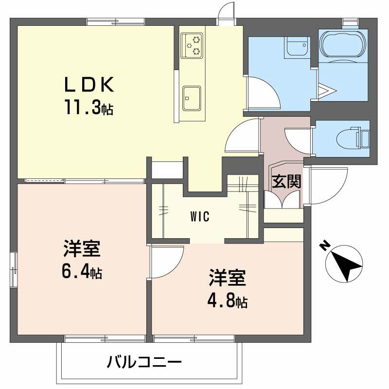 メゾン　プレミール　Cの間取り