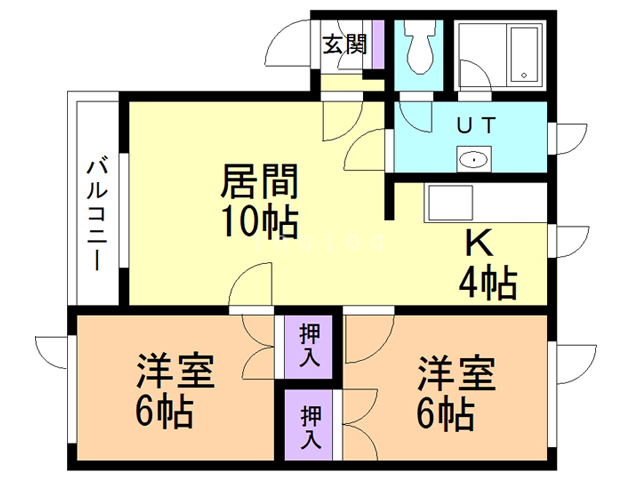 プロムナード１１６の間取り