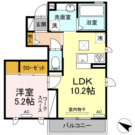 リアン馬場の間取り